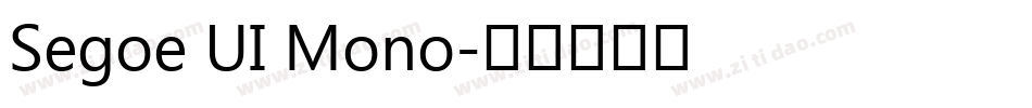 Segoe UI Mono字体转换